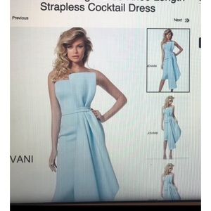 Jovani black Strapless Cocktail Dress